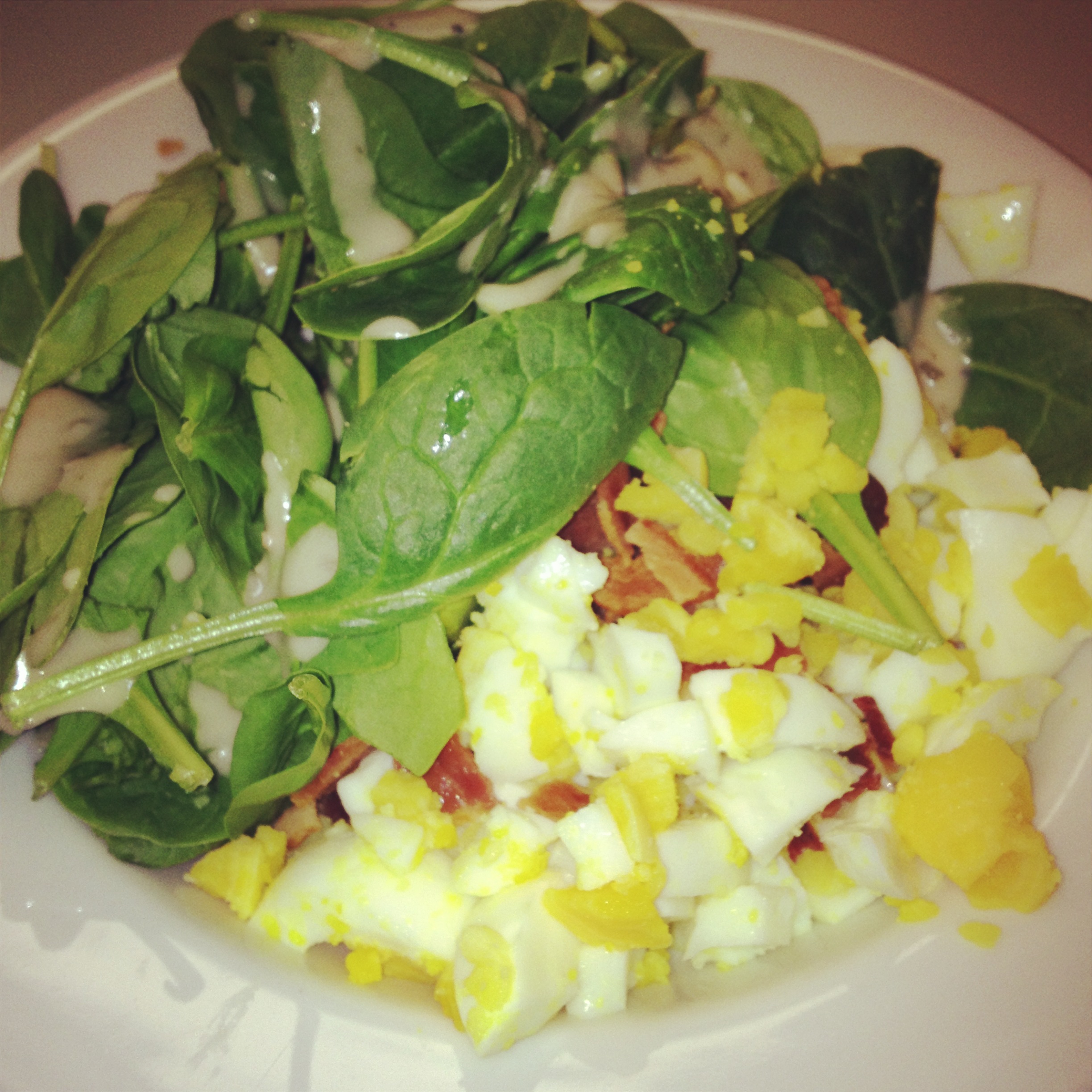 A Simple Spinach Salad