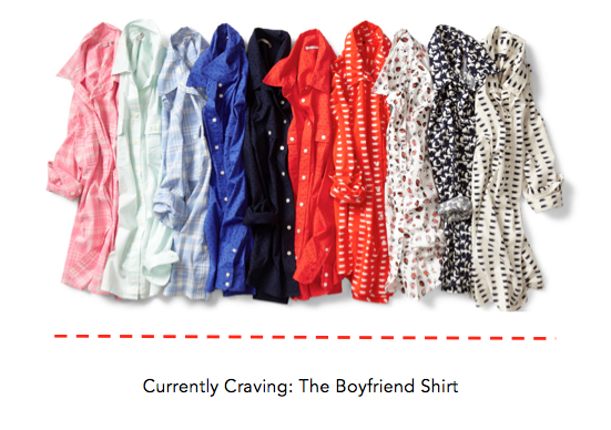 Currently Craving: The Boyfriend Shirt