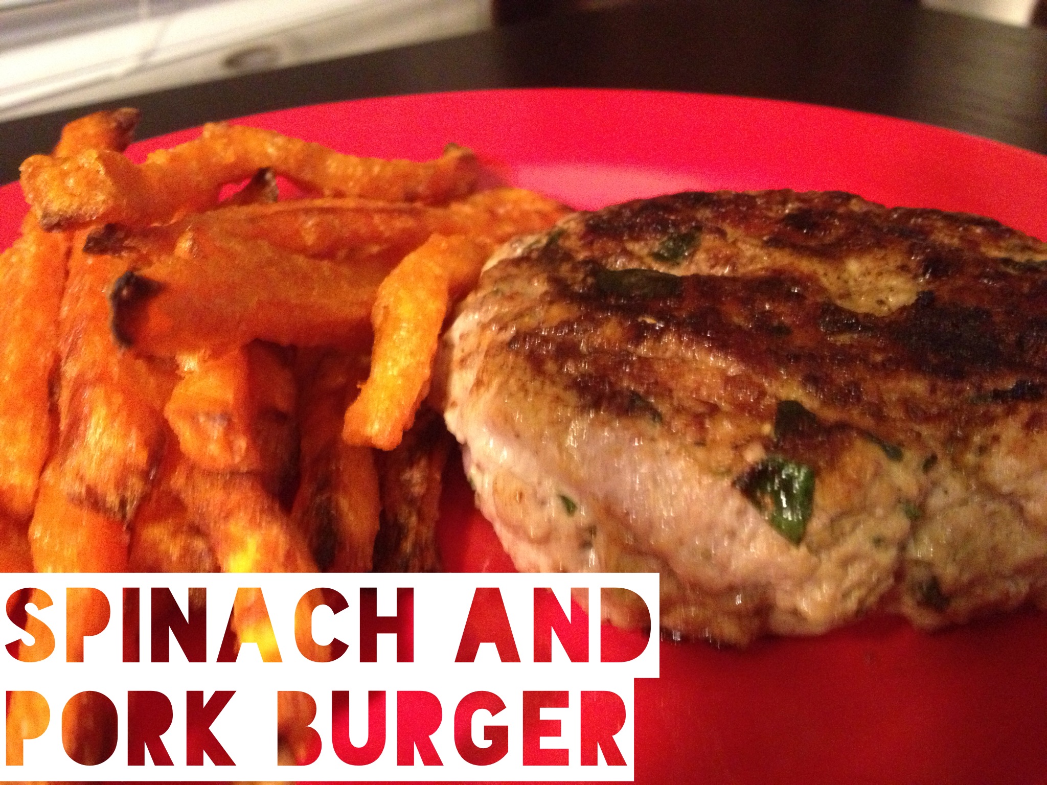 Don’t Cave In: Spinach and Pork Burgers