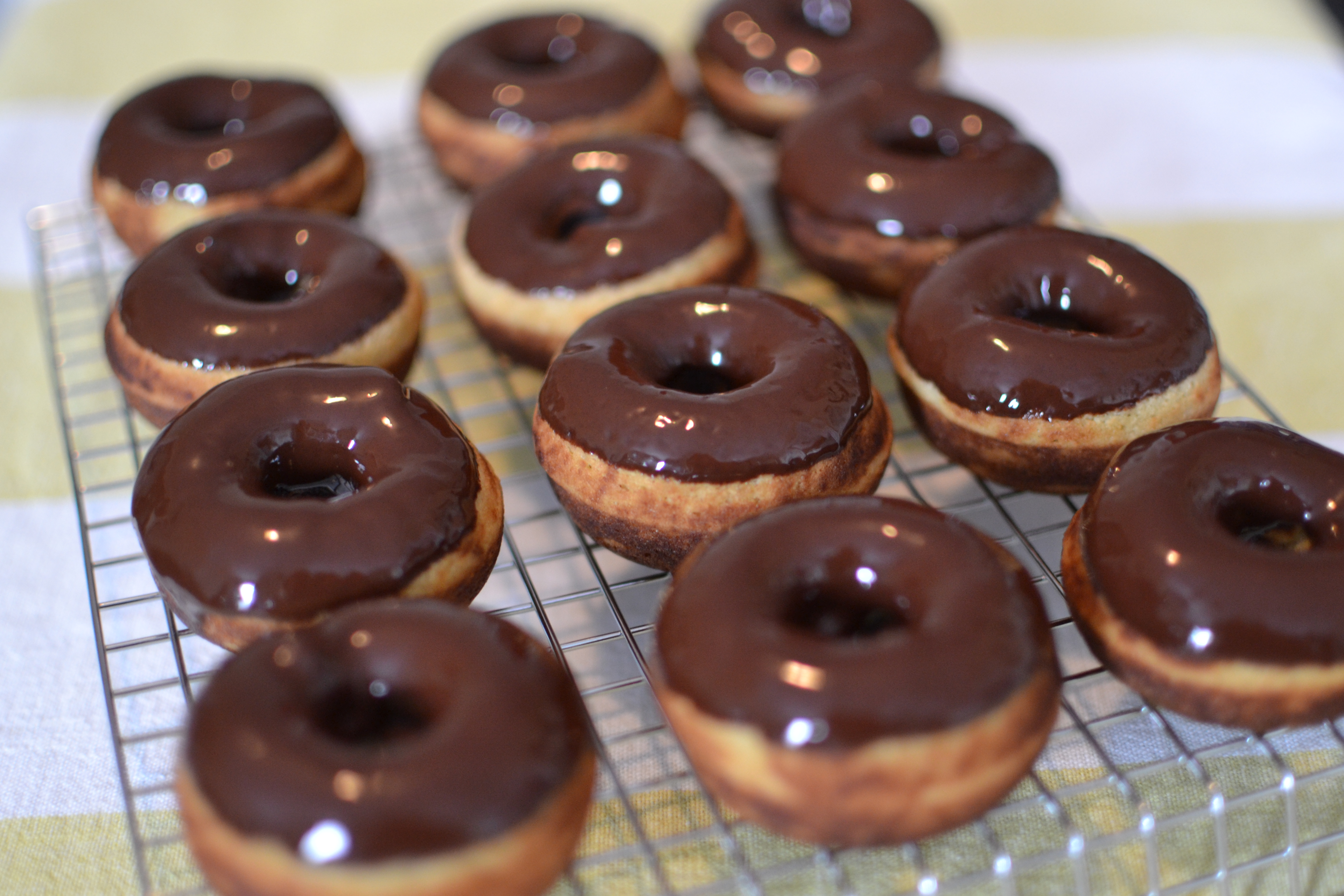 Paleo Dark Chocolate Glazed Donuts